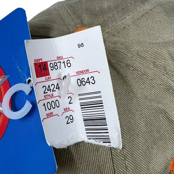 University of Tennessee Taz Looney Tunes Vintage Snapback Hat NWT Deadstock 1997 - Picture 11 of 14